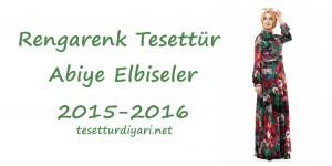 Rengarenk Tesettür Abiye 2015-2016