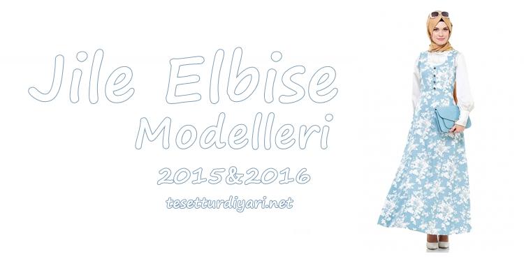 Tesettürlü Jile Elbise Modelleri 2015-2016