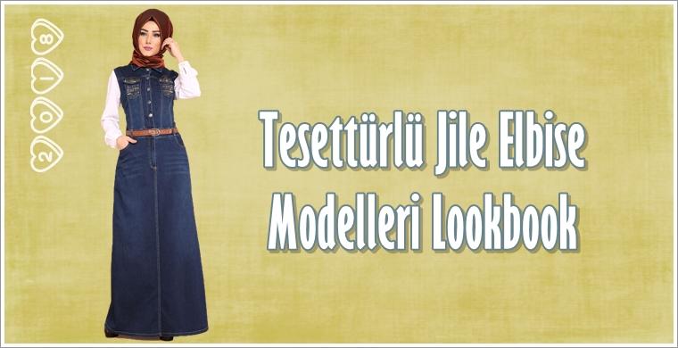 Tesettürlü Jile Elbise Modelleri 2018 Lookbook