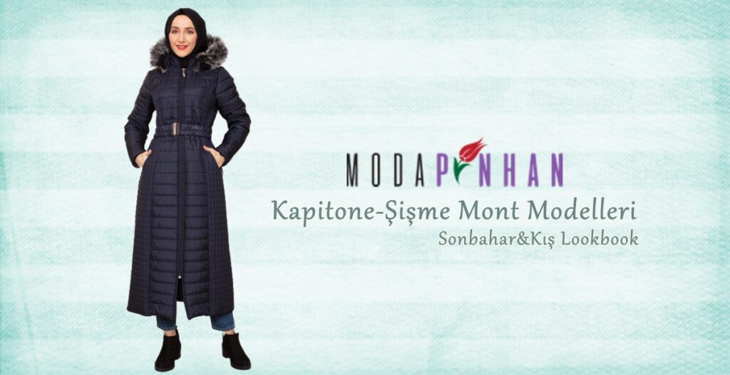 Tesettür Giyim Şişme Mont Modelleri Sonbahar-Kış Modası