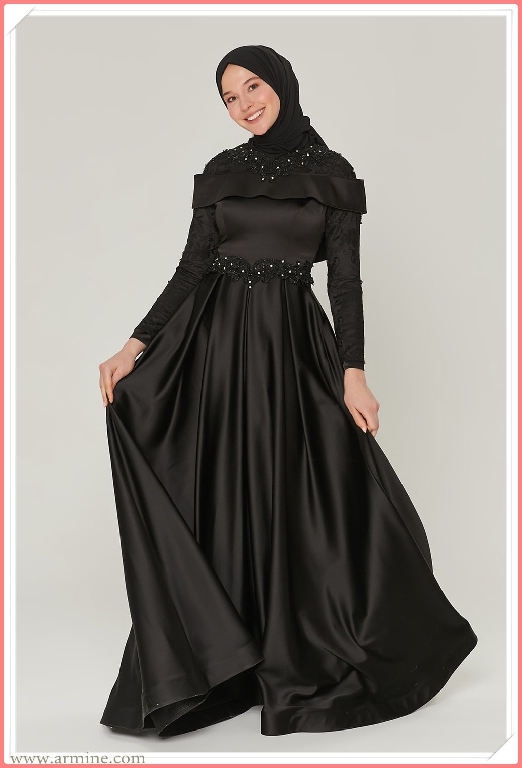 en güzel tesettür abiye elbise modelleri 2021 koleksiyonu